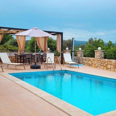 Natural View Villa With Private Pool Skouloufia Luaran gambar