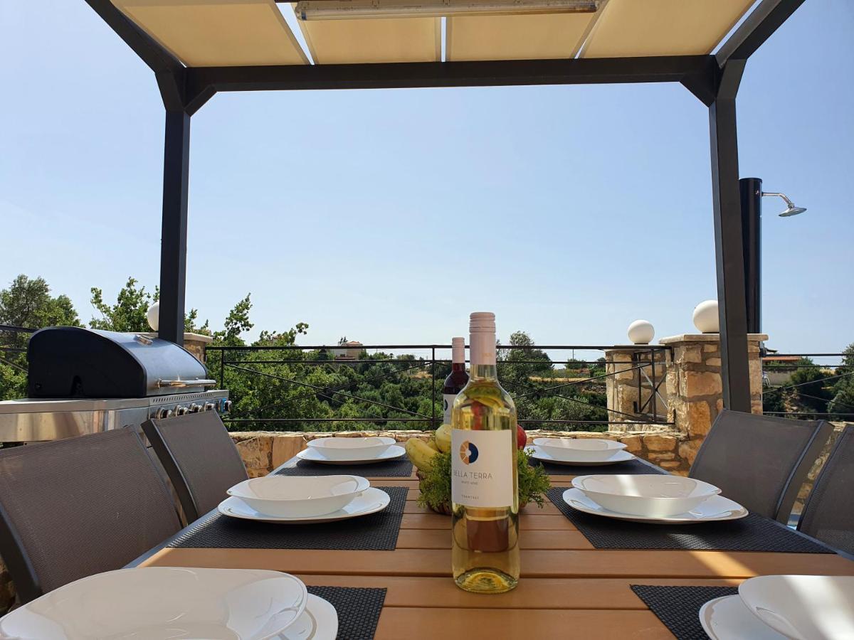 Natural View Villa With Private Pool Skouloufia Luaran gambar