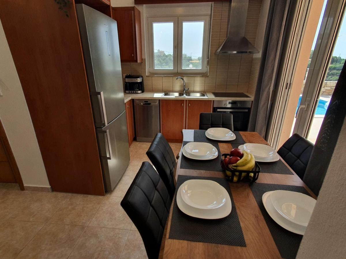 Natural View Villa With Private Pool Skouloufia Luaran gambar