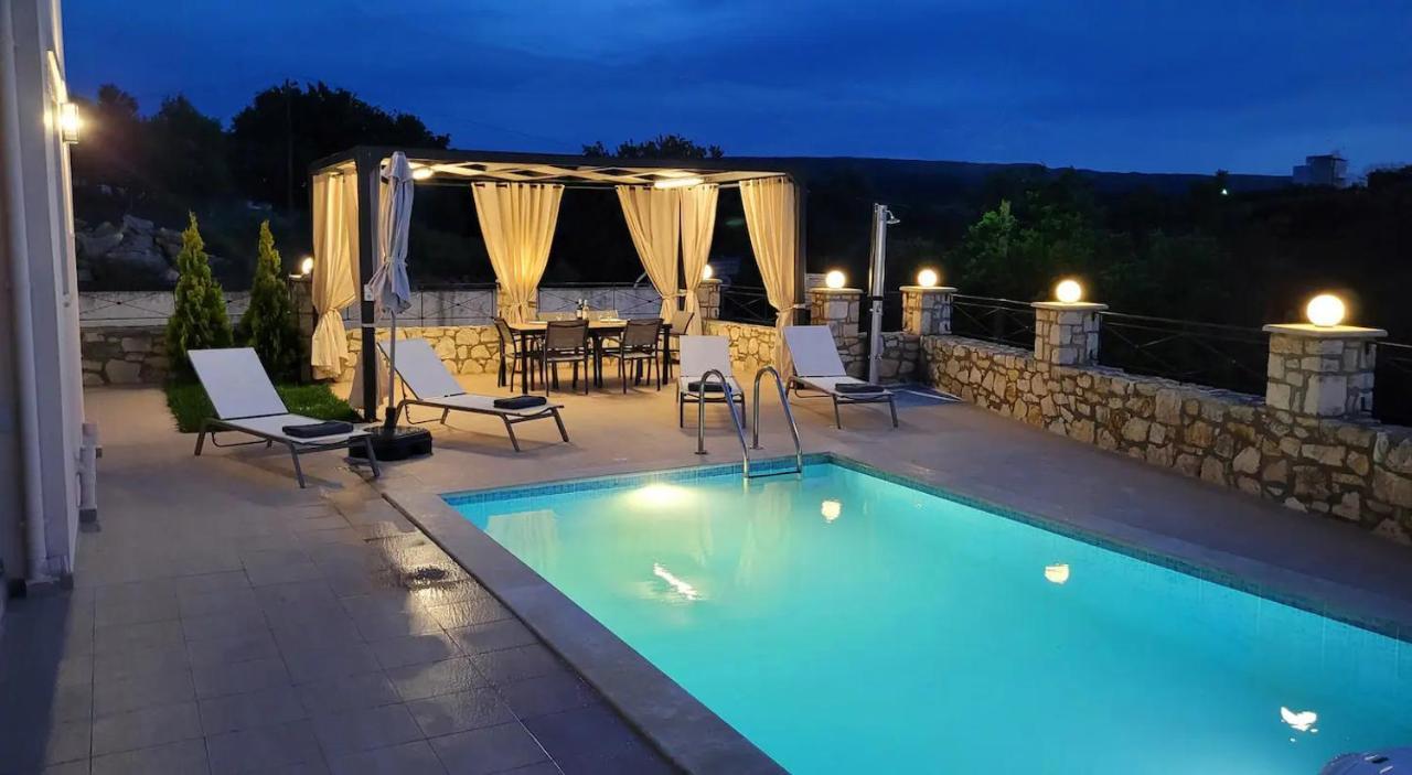 Natural View Villa With Private Pool Skouloufia Luaran gambar
