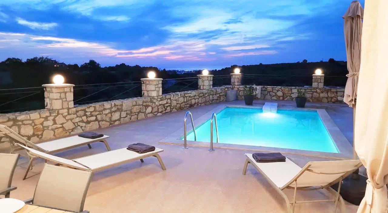 Natural View Villa With Private Pool Skouloufia Luaran gambar